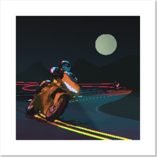 Motorcycle Chase Posters and Art